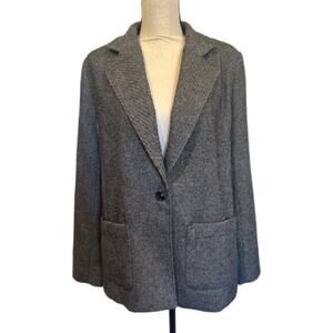 Sonoma Womens Blazer Black and Gray Large